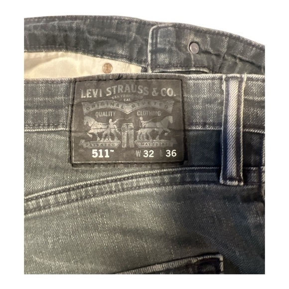 Levi’s 511 Grey Slim Fit Jeans Size 32x36 FA1 - Picture 4 of 4